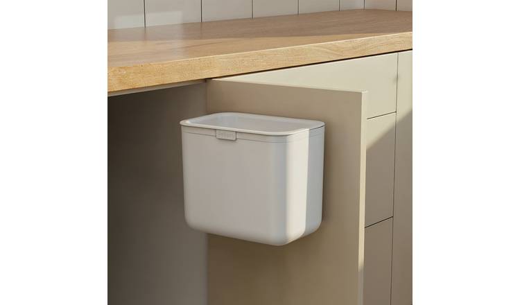 ReBorn 5 Litre Kitchen Food Wrap and Bag Recycle Bin - White
