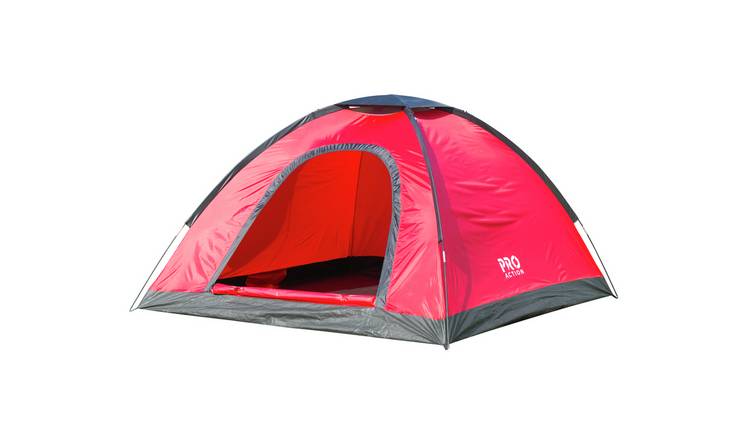 Buy Pro Action 4 Person 1 Room Dome Tent Tents Argos