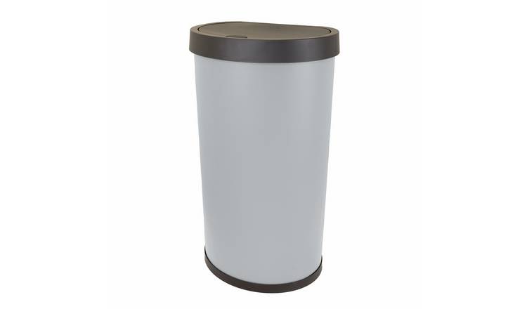 Moda Elegance 42 Litre Kitchen Touch Top Bin - Light Grey