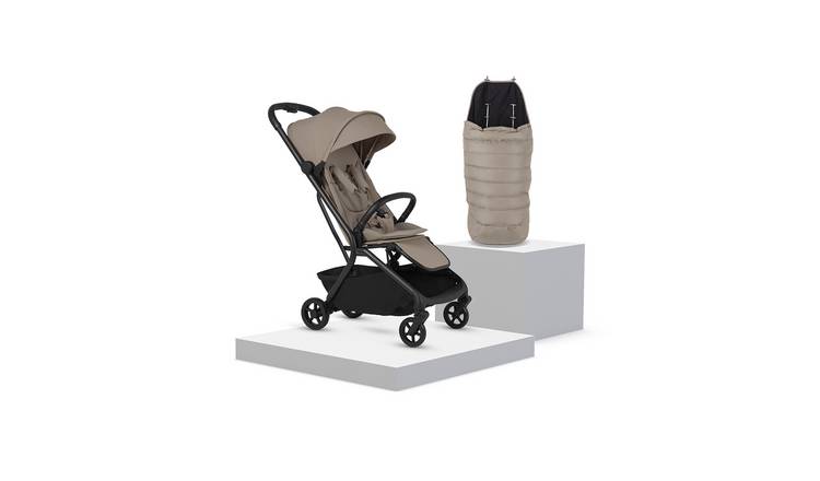 Silver Cross Nia Stroller and Footmuff Bundle - Champagne