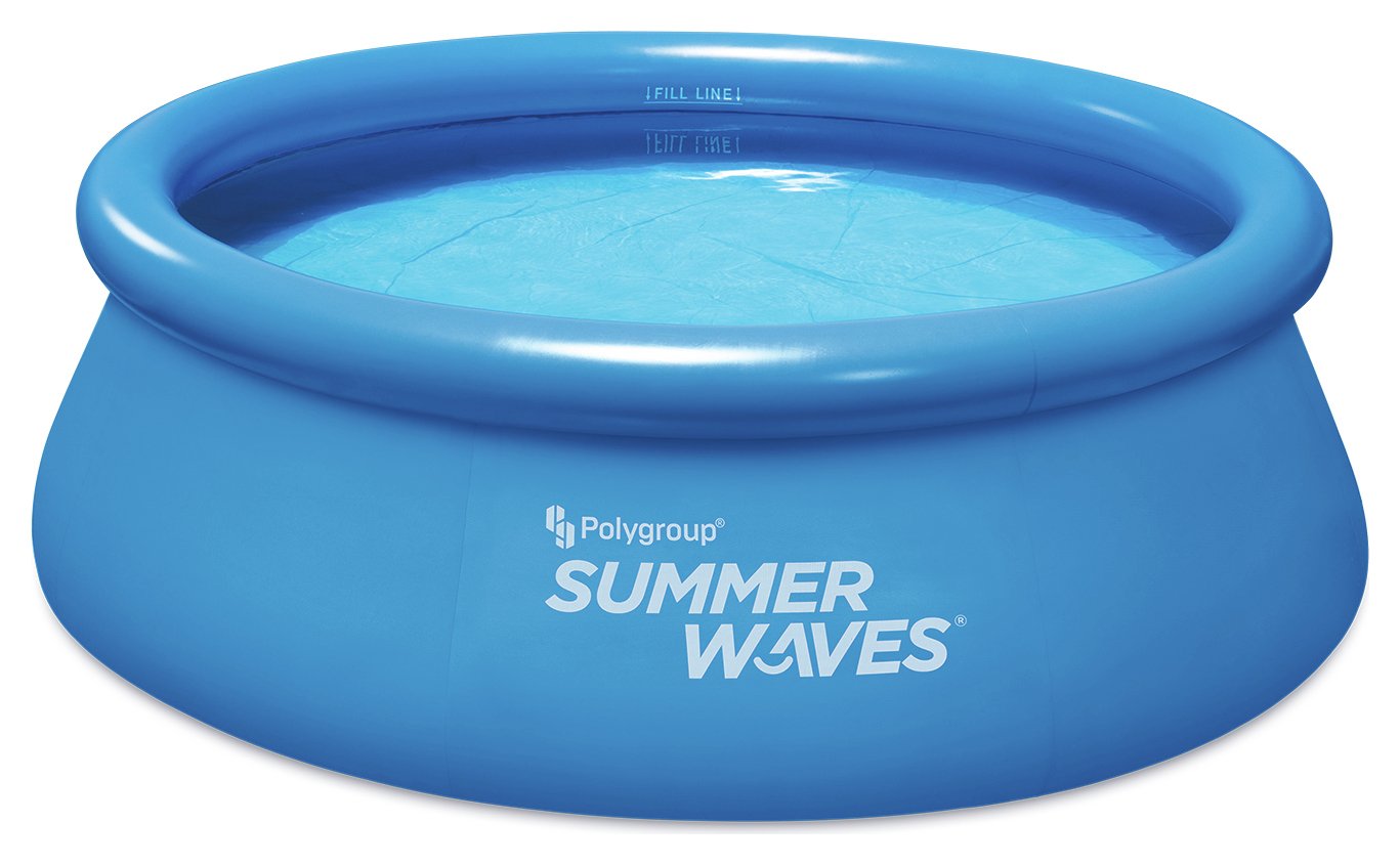Polygroup Summer Waves 8ft Quick Up Paddling Pool