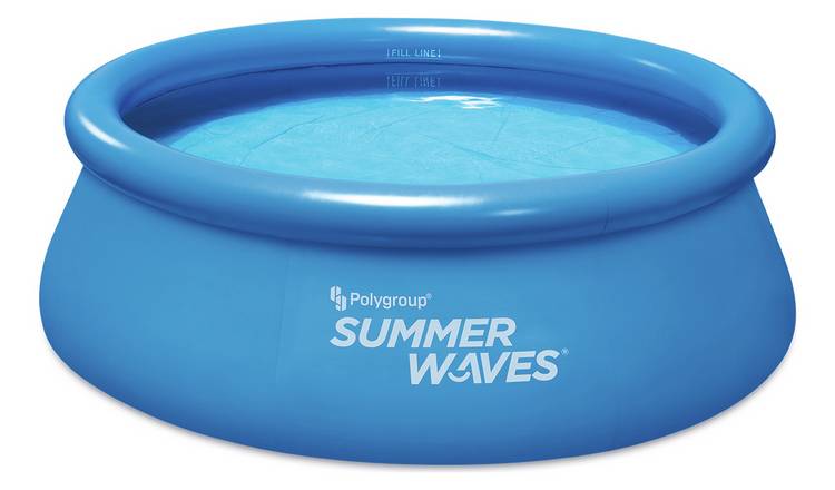 Polygroup Summer Waves 8ft Quick Up Paddling Pool