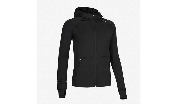 Decathlon Women's Run 500 Warm Running Jacket - Black - L