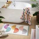 Buy Habitat Brights Geo Tufted Cotton Bath Mat - Multicolour | Bath ...