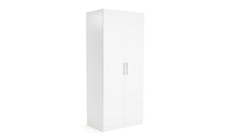 White gloss outlet wardrobe argos