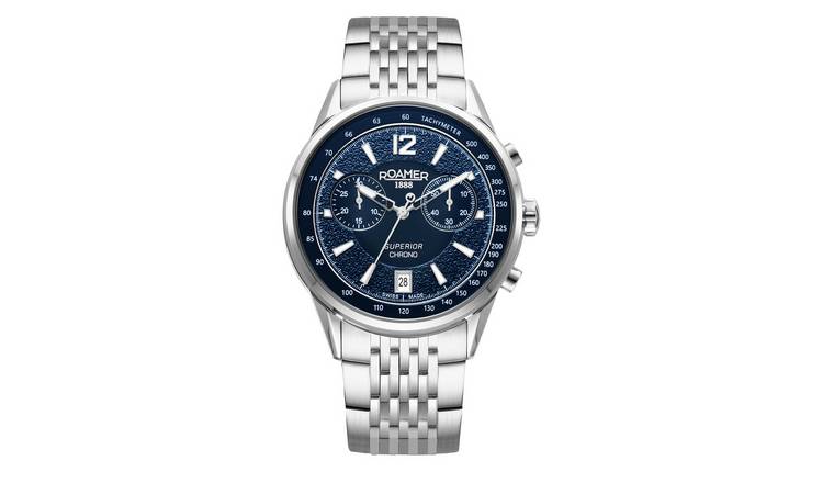 Roamer Superior Chrono Men's Silver Stainless Steel Bracelet Watch