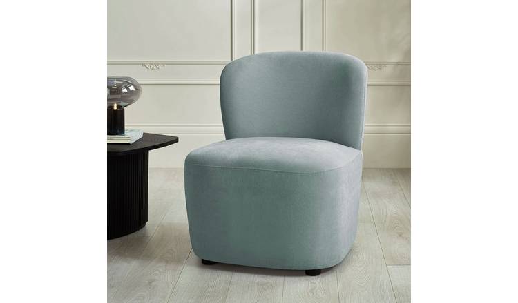 Julian Bowen Lunetta Fabric Accent Chair - Blue