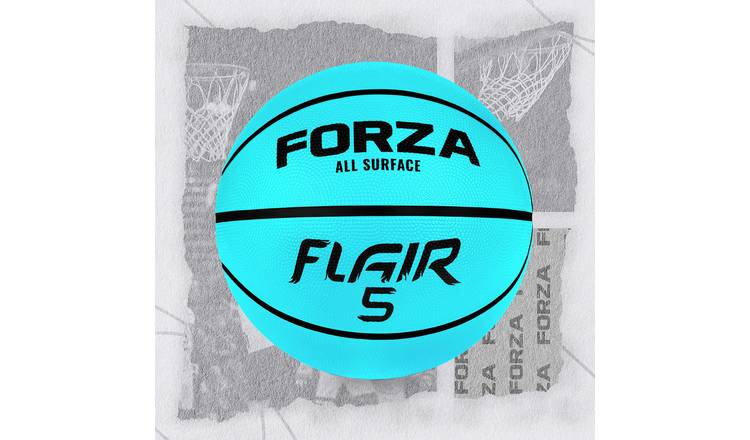 FORZA Size 5 Flair Rubber Basketball - Blue