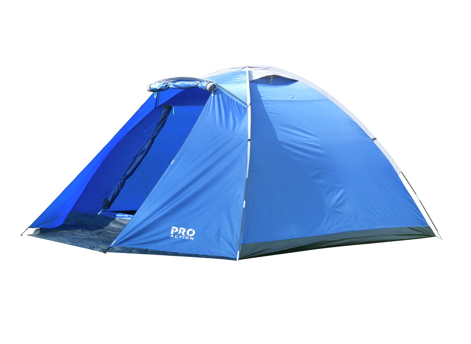 Pro Action 6 Person 1 Room Dome Camping Tent with Porch