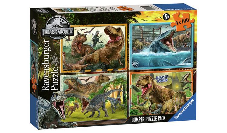 Buy Jurassic World 4 X 100 Piece Jigsaw Puzzle, Jigsaws and puzzles