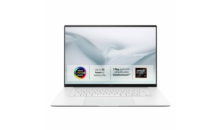 Asus Zenbook S 16In R7 AI 16GB 512GB Laptop- White