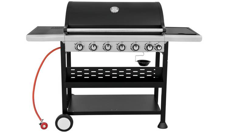 6 burner shop gas barbecue