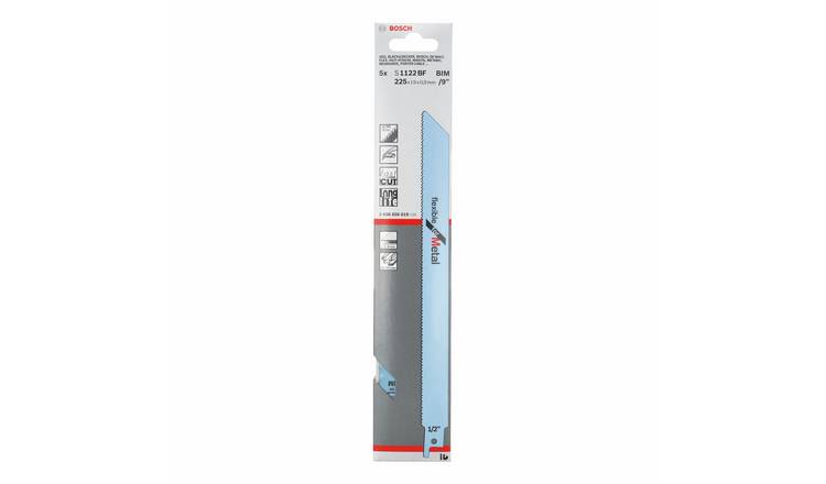 Bosch 5 Pack S 1122 BF BIM Flexible for Metal Reciprocating Saw Blade