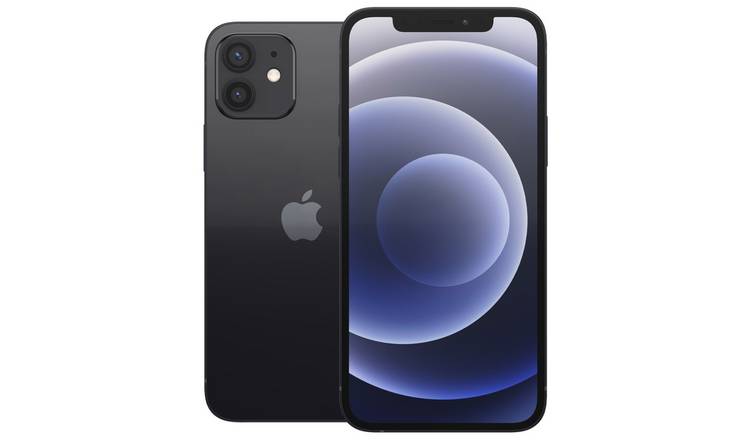 SIM Free Refurbished iPhone 12 5G 64GB Mobile Phone - Black