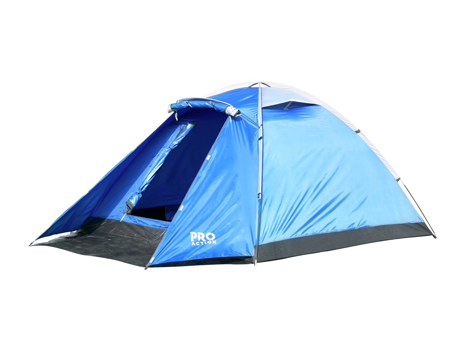Pro Action 4 Person 1 Room Dome Camping Tent with Porch