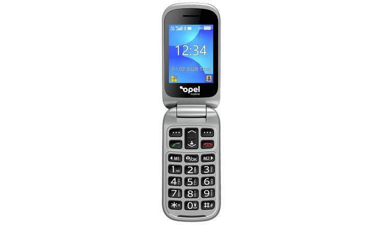 SIM Free Opel Mobile FlipPhone 6 Mobile Phone - Black & Silver