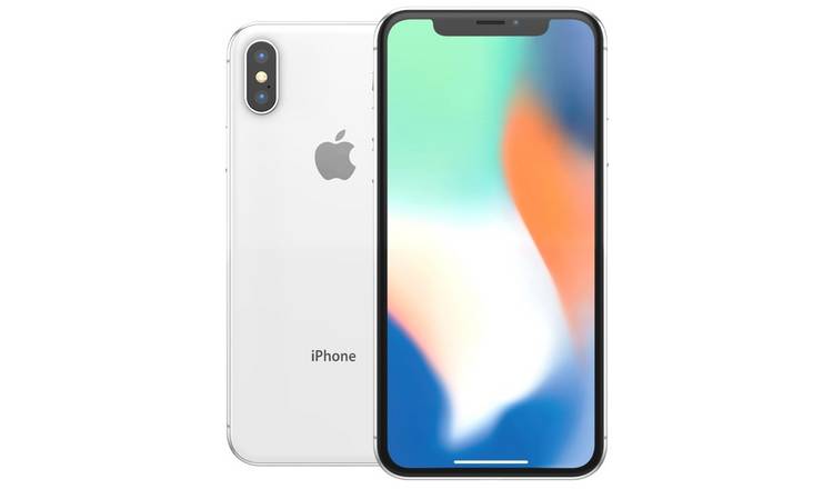 SIM Free Refurbished iPhone X 64GB Mobile Phone - Silver