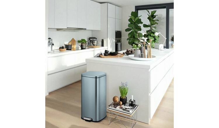 EKO Stella 30 Litre Kitchen Pedal Bin - Blue