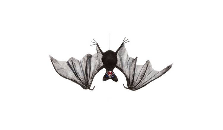 Premier Decorations Prelit Halloween Animated Hanging Bat Decoration