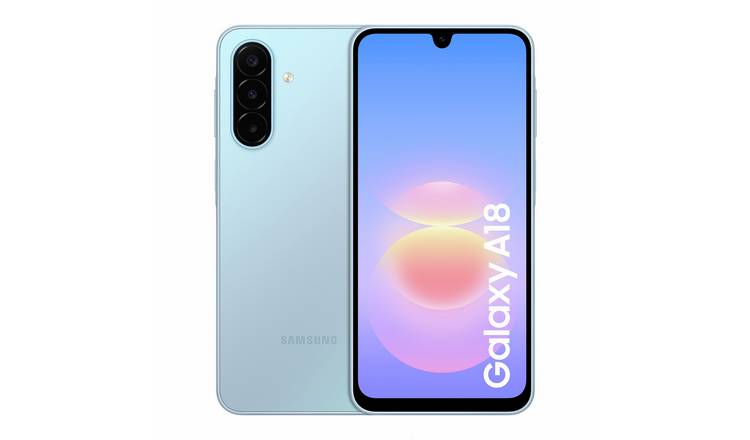 SIM Free Samsung Galaxy A18 4G 128GB AI Mobile Phone - Light Blue