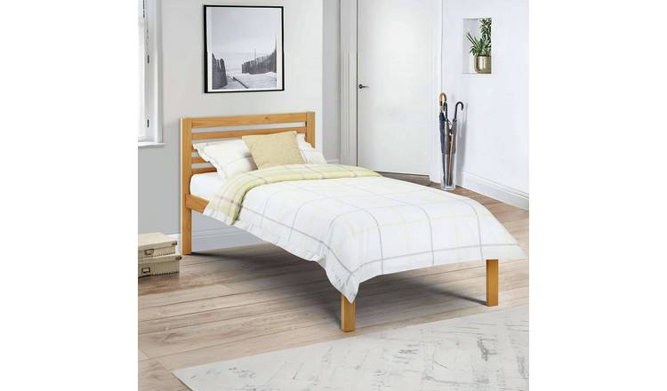 Julian Bowen Slocum Single Solid Pine Bedframe - Antique Pine