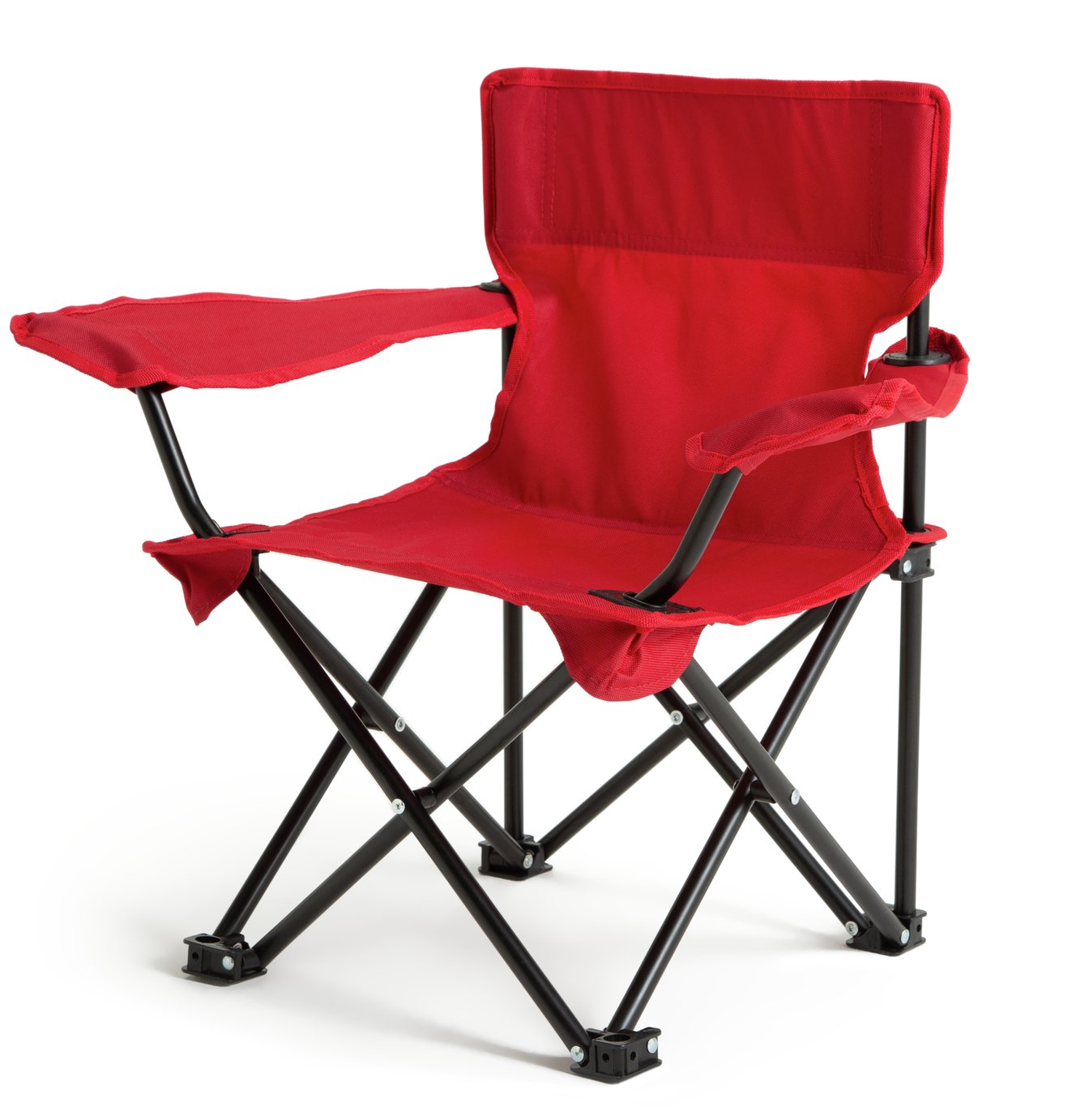 Pro Action Polyester Kids Folding Camping Chair - Red