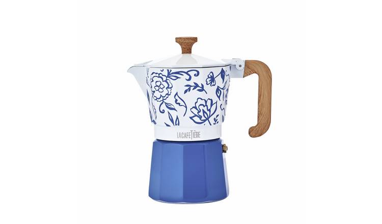 La Cafetiere Venice 6 Cup 290ml Espresso- Blue Fiorato