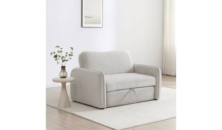 Kyoto Ellie Fabric 2 Seater Clic Clac Sofa Bed - Natural