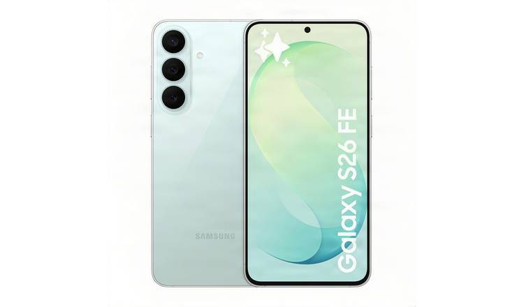 SIM Free Samsung Galaxy S26 FE 5G 256GB AI Mobile Phone - Pistachio