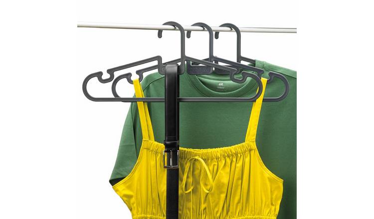ReBorn Pack of 15 Coat Hangers - Dark Grey