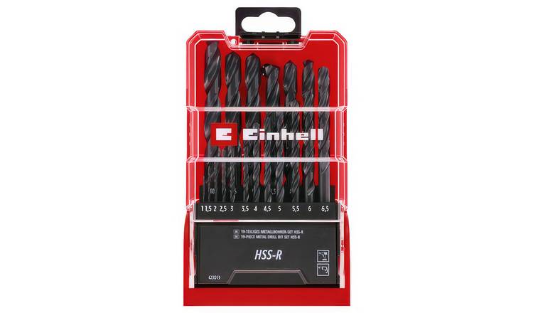 Einhell 19 Piece HSS-R Metal Drill Bit Set