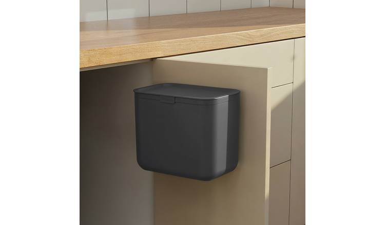 ReBorn 5 Litre Kitchen Food Wrap and Bag Recycle Bin - Grey