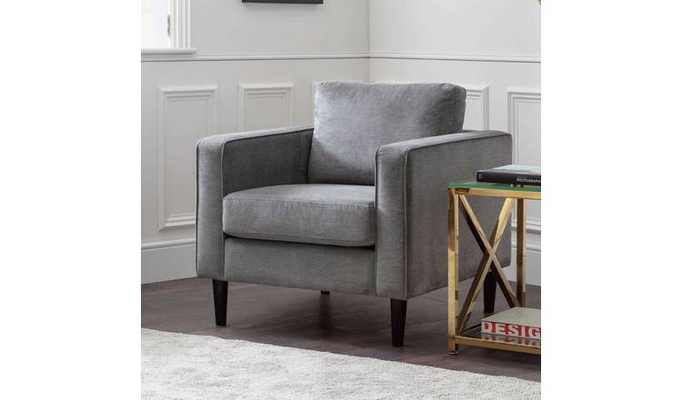 Julian Bowen Hayward Fabric Armchair - Grey