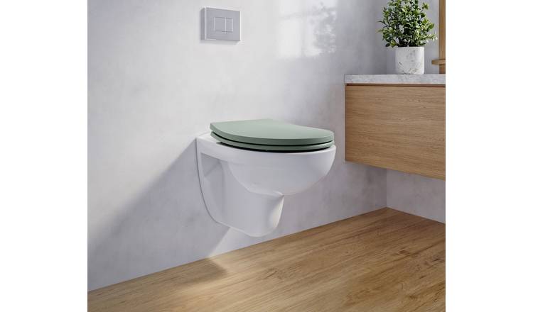 Bemis Hudson Moulded Wood Soft Close Toilet Seat - Matt Pistachio