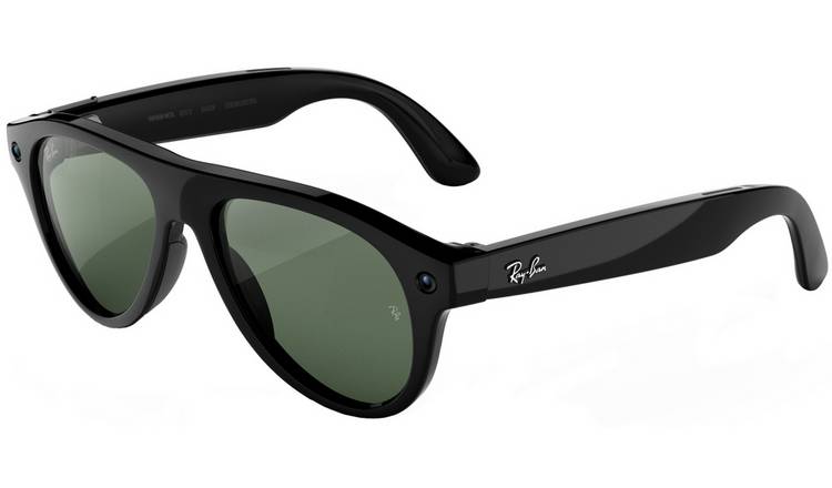 Ray-Ban Meta (Gen 3) Aviator - Shiny Black, Transitions Green