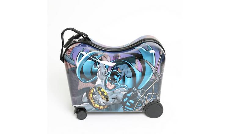 Batman 4 Wheel Hard Ride-On Kids Suitcase