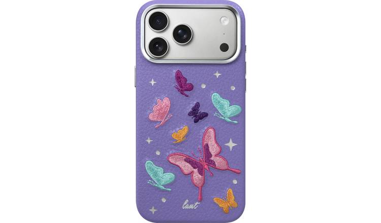 LAUT TWINE EDGE iPhone 18 Pro Phone Case - Lilac Butterfly