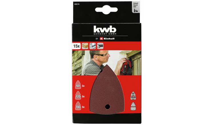 Einhell 15 Piece Delta Sandpaper Set
