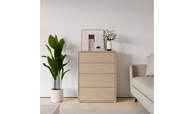 Furniture To Go Alice Springs 4 Drawers Chest - Light Wood