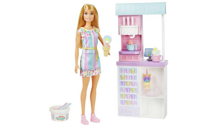 Barbie Ice Cream Shop Doll and Playset with Accessories