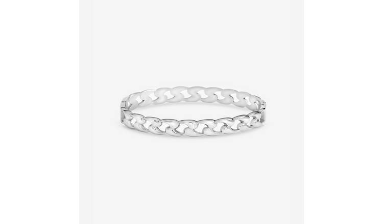 Jon Richard Silver Plated Chain Stainless Steel Bangle