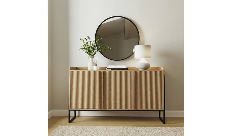 GFW Octavia 3 Door Large Sideboard - Natural