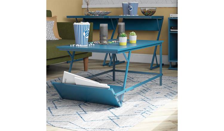 Dorel Regal Rectangular Coffee Table - Blue