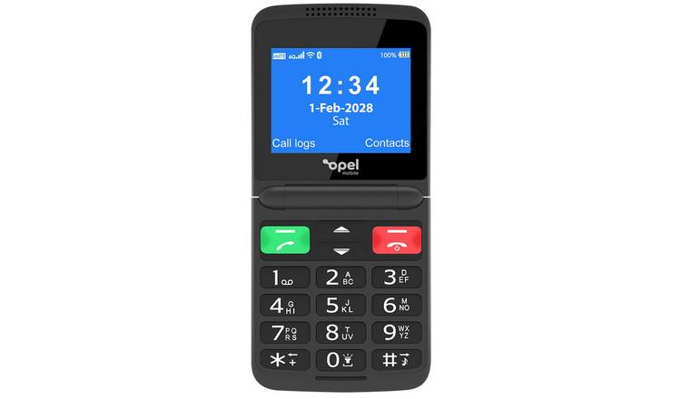 SIM Free Opel Mobile FlipFold Mobile Phone - Black
