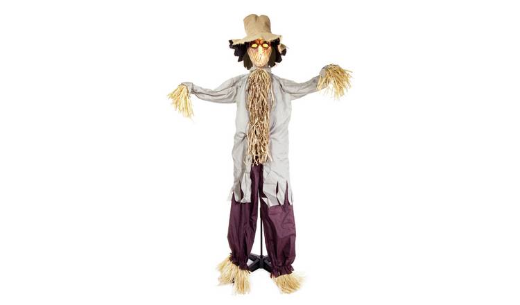 Premier Decorations Prelit Halloween Animated Shaking Scarecrow Decoration
