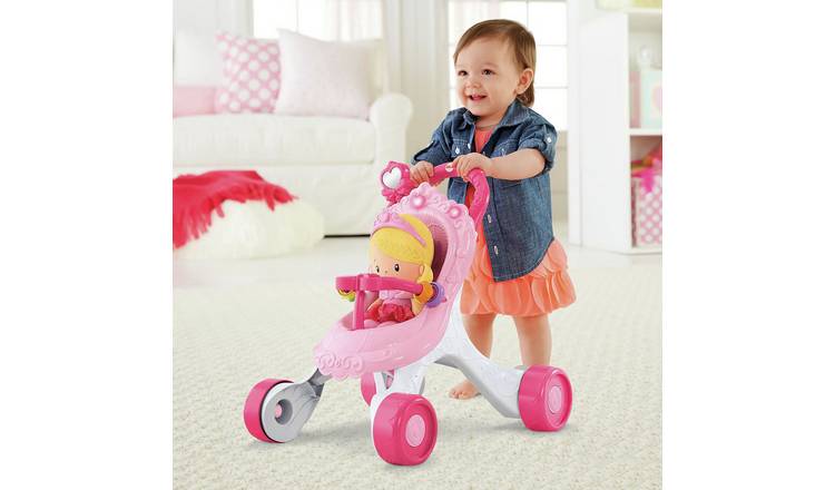 Buy Fisher Price Princess Musical Stroller and Doll Playset Dolls Argos