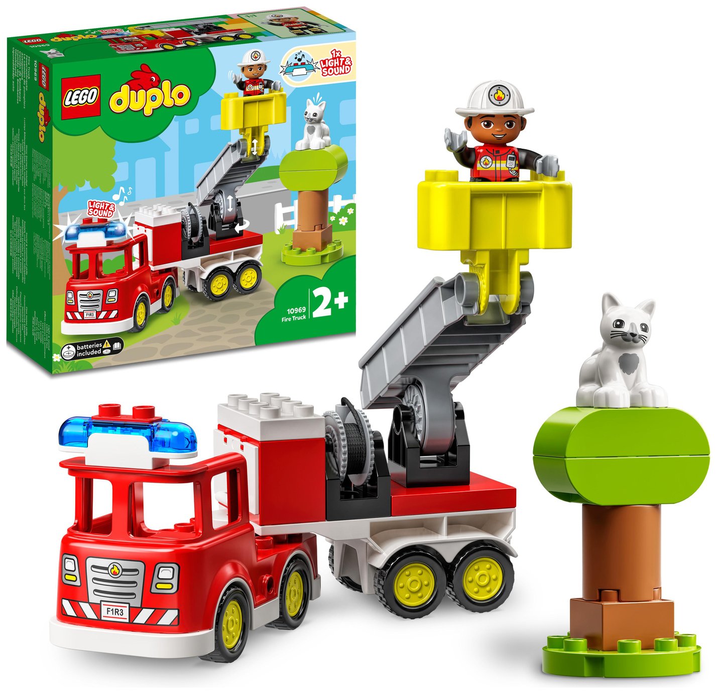 LEGO DUPLO Town Fire Engine Toy for 2 Year Olds 10969 Simply Thank You