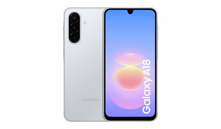 SIM Free Samsung Galaxy A18 4G 128GB AI Mobile Phone - Silver