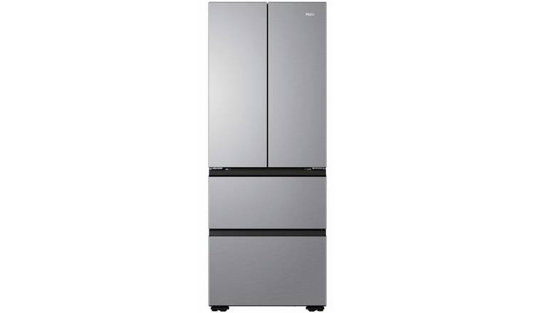 Haier HFKR5718DNMM American Fridge Freezer - Silver