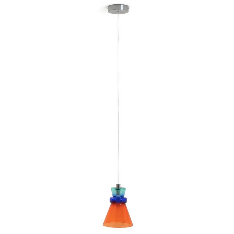 Habitat Vivian Glass LED Ceiling Light - Multicoloured 0